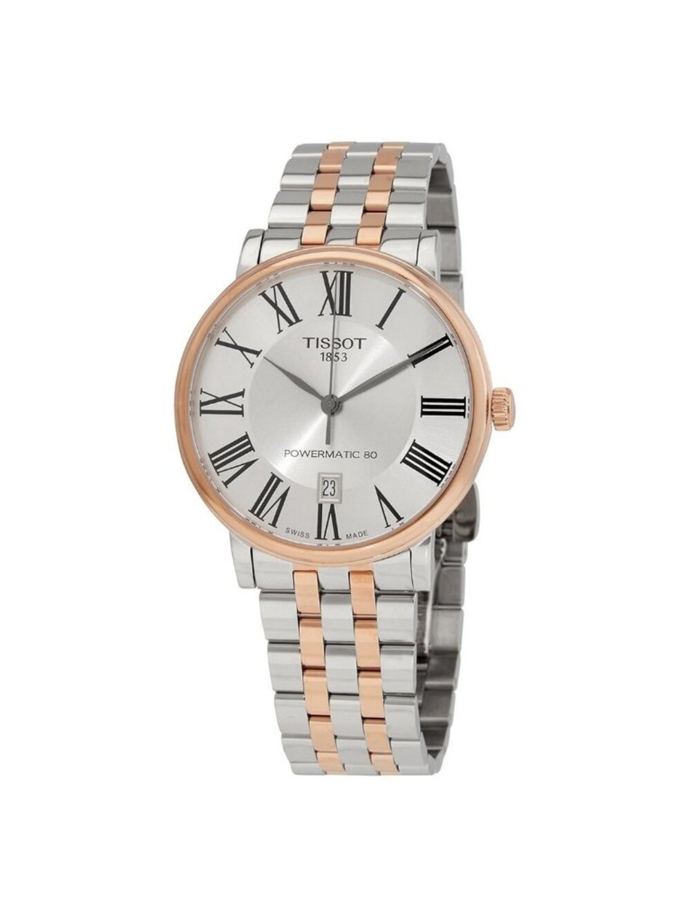 NWT Tissot Carson Automatic Silver Dial Two-tone Men's Watch
